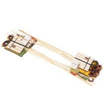Article Coffret cadeau d'étiquettes pour plantes, design en bois, 31 cm, 12 pièces