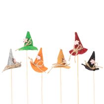 Article Chapeaux de sorcière décoratifs en feutre pour décoration de table automnale, 28 cm, lot de 12