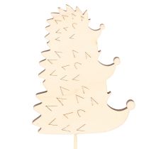 Article Tuteurs décoratifs pour jardin - Famille de hérissons colorés - 34 cm, lot de 12