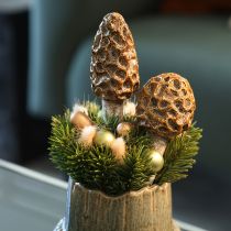 Article Morilles artificielles décoratives à piquer pour pots de fleurs et tables, 13 cm, lot de 2