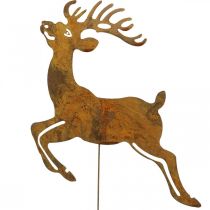 Bouchon de jardin patine décoratif bouchon décor cerf 21,5cm