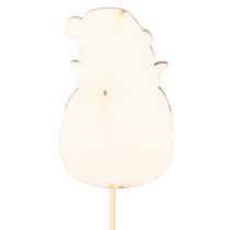 Article Tuteurs décoratifs Père Noël pour compositions florales et plantes en pot, 31 cm, lot de 12