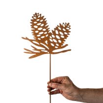 Article Décoration en métal en forme de pomme de pin, motif pomme de pin, 96 cm