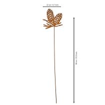 Article Décoration en métal en forme de pomme de pin, motif pomme de pin, 96 cm