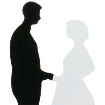 Couple de mariée deco-coutellerie H20cm 4pcs