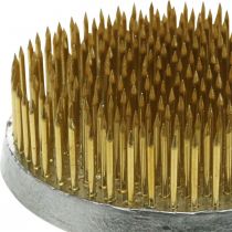 Article Pique-fleurs kenzan pour compositions florales Laiton Ø70mm