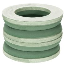 Article Anneau en mousse florale vert Ø25cm composition de couronne 4 pièces