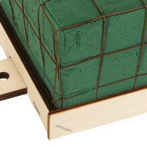 Article Brique en mousse florale Florette Eco avec bois 10×10cm