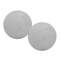 Article Boule en mousse florale boule enfichable gris Ø12cm 6 pcs