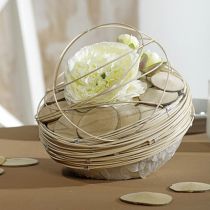 Article Boule en mousse florale boule enfichable gris Ø12cm 6 pcs