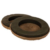 Article Anneau en mousse florale avec base OASIS® Renewal® Mousse Florale Biolit® 38 cm, lot de 2