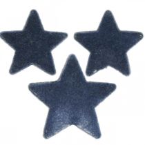 Article Saupoudres de Noël, étoiles, bleu Ø4/5cm 40p