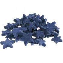 Article Saupoudres de Noël, étoiles, bleu Ø4/5cm 40p