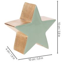 Article Figurine décorative en forme d'étoile, décoration de table, 10 cm, lot de 3