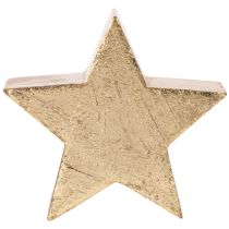 Article Support décoratif en forme d'étoile de Noël pour table ou étagère, 10 cm, lot de 3