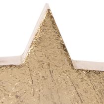 Article Support décoratif en forme d'étoile de Noël pour table ou étagère, 10 cm, lot de 3