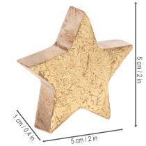 Article Étoiles décoratives brillantes pour la décoration de table, 5 cm, lot de 9