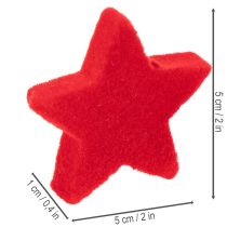 Article Petite étoile décorative, décoration floquée à disperser, 5 cm, lot de 40.