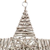 Article Étoile à suspendre marron clair 35cm 1 pièce