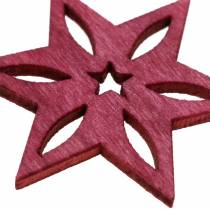 Article Décoration à disperser étoile rose, gris bois assorti 4cm 72 pcs
