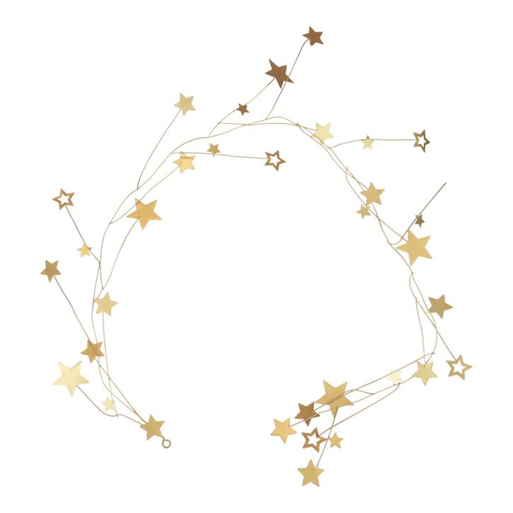 Article Cintre décoration étoile Noël métal doré 85cm