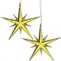 Décoration de Noël pendentif étoile Doré L11,5cm 16pcs