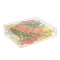 Article Décoration à disperser en bois avec motifs colorés 4-6 cm 72 pcs