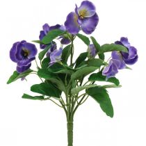 Pensée artificielle violette fleur artificielle pré fleur 30cm