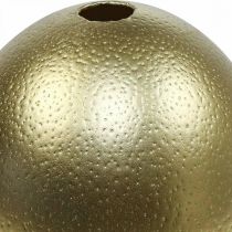 Article Décoration oeuf d'autruche soufflé décoration Pâques or Ø12cm H14cm