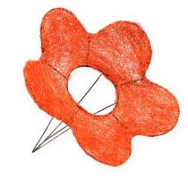 Support à fleurs en sisal orange Ø 25 cm 6 p.