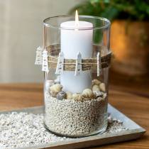Article Décoration phare en bois naturel 4cm 72 pcs