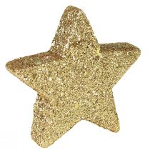 Article Étoiles dispersées mica doré clair 4-5cm 40pcs