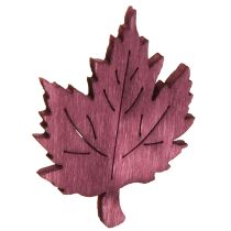Article Décoration de table en bois feuilles d&#39;automne colorées 3x4cm 72 pcs