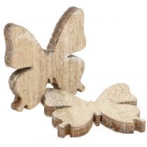 Article Décoration à disperser papillon bois naturel 2cm 144 pcs