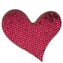 Article Décoration à disperser coeur violet 3-5cm 48 pcs