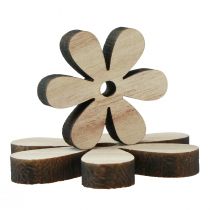 Article Décoration de table fleurs en bois marron naturel Ø2–6cm 20pcs