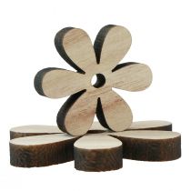 Article Décoration de table fleurs en bois marron naturel Ø2-6cm 20 pcs