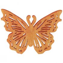 Article Décoration de table en bois papillon décoration de printemps 4 × 3 cm 72 pièces