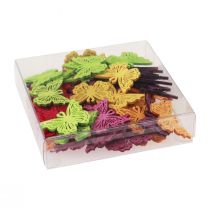 Article Décoration de table en bois papillon décoration printemps 4×3cm 72 pcs