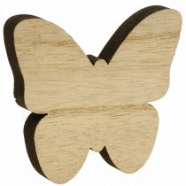 Papillons décoratifs dispersés Papillons décoratifs en bois 2,5-6,5 cm 29 pièces