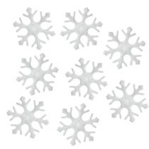 Flocons de neige épars blancs 3.5cm 120p