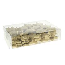 Article Décoration à disperser étoiles mix 4-5cm or mat 72 pcs