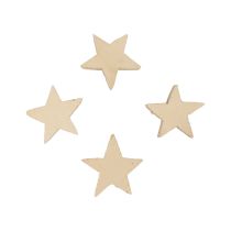 Article Décoration à disperser étoiles de Noël étoiles en bois naturel Ø4cm 24pcs
