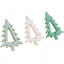 Article Décoration à parsemer Sapin de Noël vert 4cm 72p