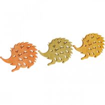 Article Décoration de table automne décoration dispersée hérisson bois L4cm H3cm 72 pcs