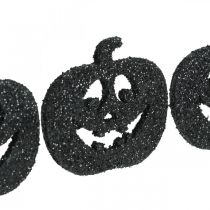 Article Décoration à disperser Décoration citrouille d&#39;Halloween 4 cm noir, paillettes 72 pcs