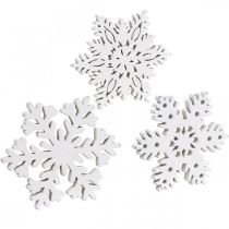 Article Flocon de neige à disperser, décoration à saupoudrer cristal de glace 3,5 cm 72 pcs