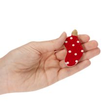 Article Chaussettes à pois, décoration de table de Noël, 6 cm, lot de 8