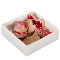 Article Chaussettes à pois, décoration de table de Noël, 6 cm, lot de 8