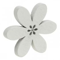 Article Fleurs en bois fleurs de décoration dispersées violet/rose/blanc Ø3,5cm 48 pcs